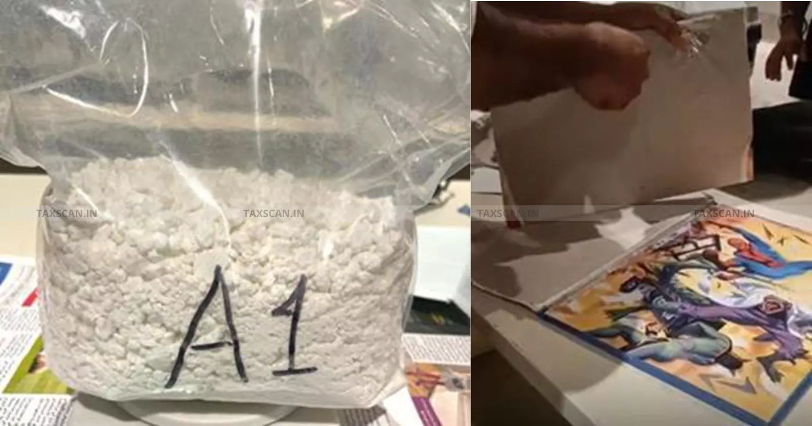 DRI Bengaluru captures Cocaine-Man! ₹40 Crore Contraband concealed in Superhero Comics Seized from Passenger arriving from Doha DRI Bengaluru captures Cocaine-Man! ₹40 Crore Contraband concealed in Superhero Comics Seized from Passenger arriving from Doha