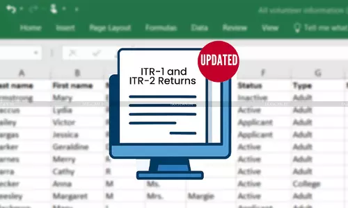 Missed your ITR for AY 21-22 or 22-23? Income Tax Dept. Launches Excel Utilities to file Updated ITR-1 and ITR-2 Returns Missed your ITR for AY 21-22 or 22-23? Income Tax Dept. Launches Excel Utilities to file Updated ITR-1 and ITR-2 Returns
