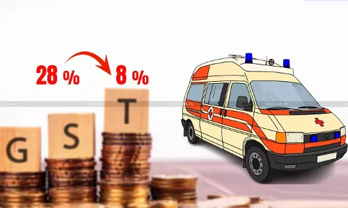 56 th GST Council Meet Reduces GST rate on Vehicles Supplied as Ambulances from 28 % to 18 % 56 th GST Council Meet Reduces GST rate on Vehicles Supplied as Ambulances from 28 % to 18 %