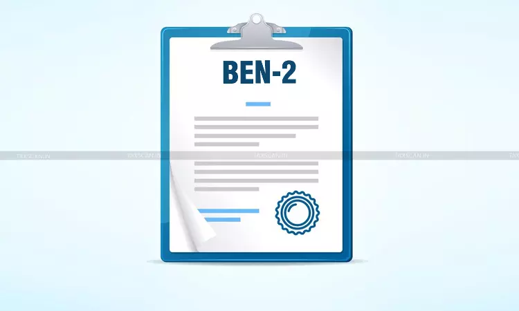 No Penalty for Non-Filing of BEN-2 No Penalty for Non-Filing of BEN-2
