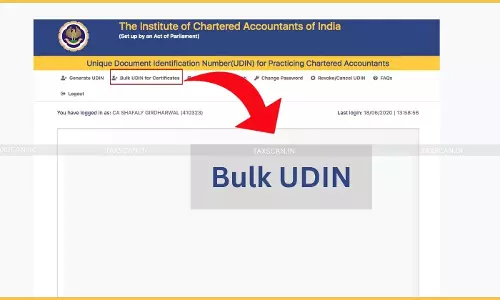 Can UDINs be Generated in Bulk? ICAI Explains the Bulk UDIN Facility on its Portal Can UDINs be Generated in Bulk? ICAI Explains the Bulk UDIN Facility on its Portal