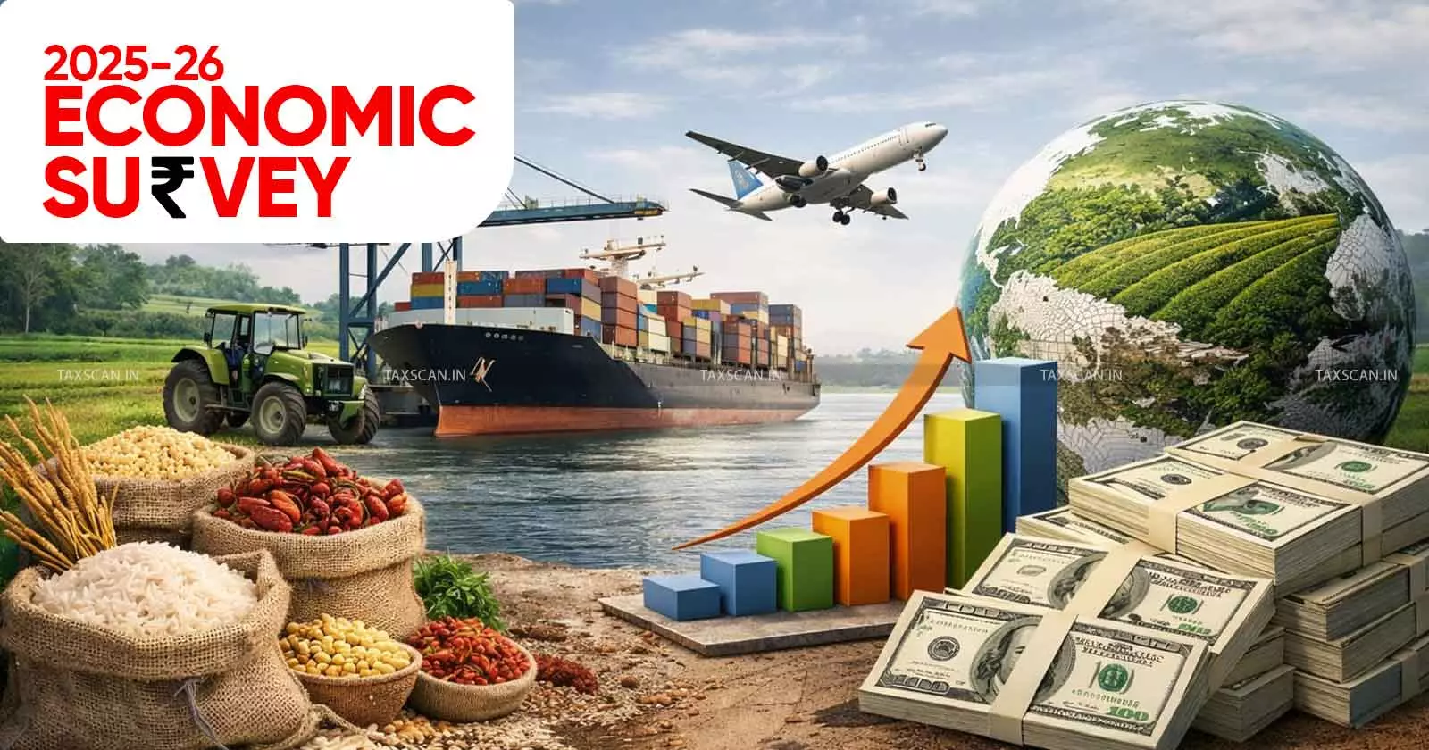 Stable Agri-Export Policy Needed to Achieve USD 100 Billion Export Target: Economic Survey - taxscan Stable Agri-Export Policy Needed to Achieve USD 100 Billion Export Target: Economic Survey - taxscan