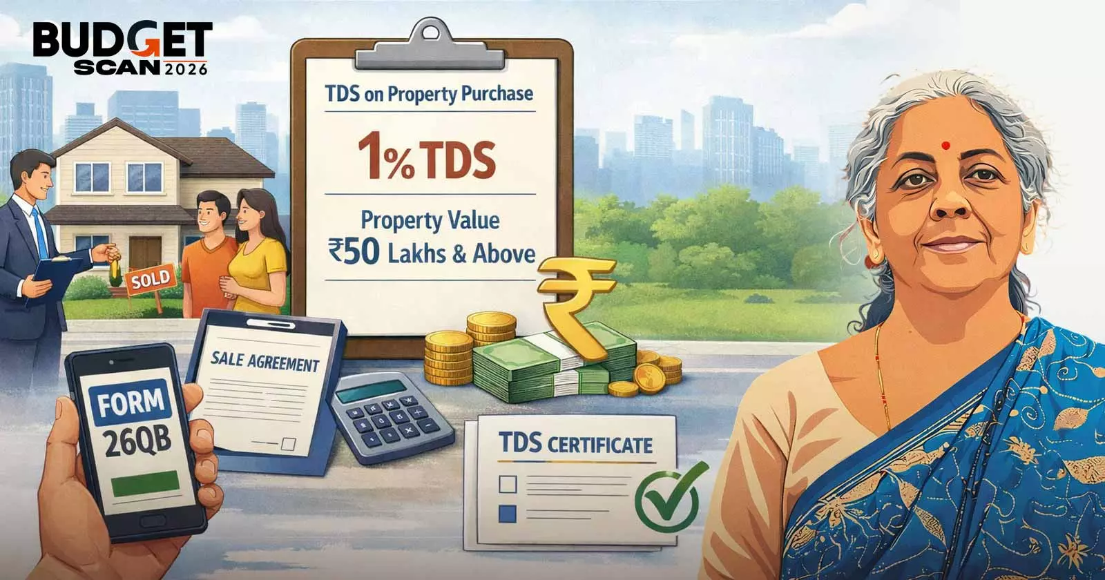 Resident Buyers Can Deposit TDS on Immovable Property Purchases from Non-Residents via PAN-Based Challan: Budget 2026 Resident Buyers Can Deposit TDS on Immovable Property Purchases from Non-Residents via PAN-Based Challan: Budget 2026