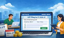 GSTN - Online LUT Filing - FY 2026-27 - GST Portal - GSTN LUT filing - Online LUT GST - GST portal LUT - taxscan