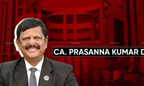 CA - Prasanna - Kumar - D - takes - over - President - ICAI - taxscan