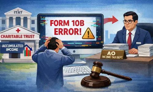 Reduction of Accumulated Income Charitable Trust Due to Technical Glitch in Form 10B ITAT Remitted the Matter to AO Reduction of Accumulated Income Charitable Trust Due to Technical Glitch in Form 10B ITAT Remitted the Matter to AO