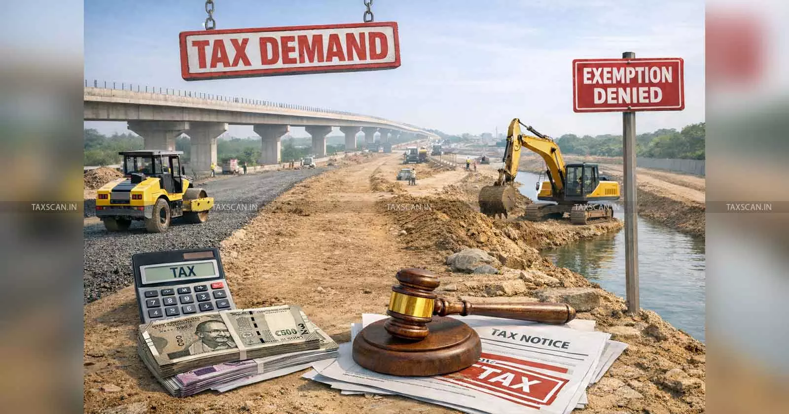 CESTAT Sets Aside ₹47.96 Lakh Service Tax Demand on Road & Canal Works, Holds Exemption Cannot Be Denied Based Solely on Form 26AS [Read Order]