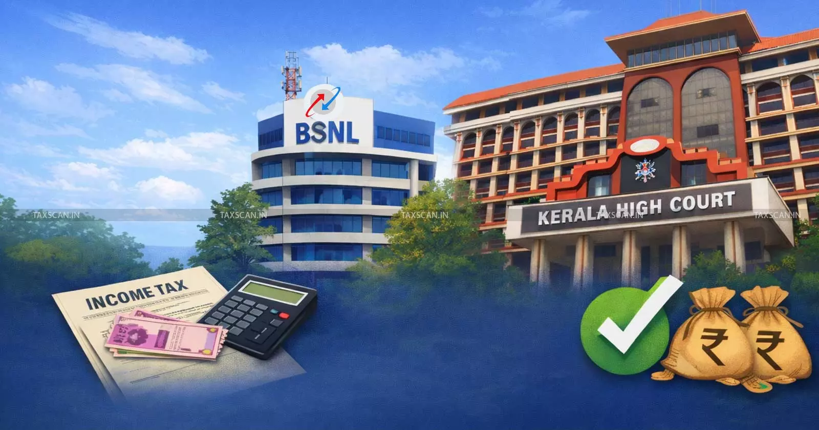 Ex-BSNL Employees Absorbed from DoT Treated as Central Govt. Retirees for Income Tax Exemption on Leave Encashment Kerala HC - Taxscan