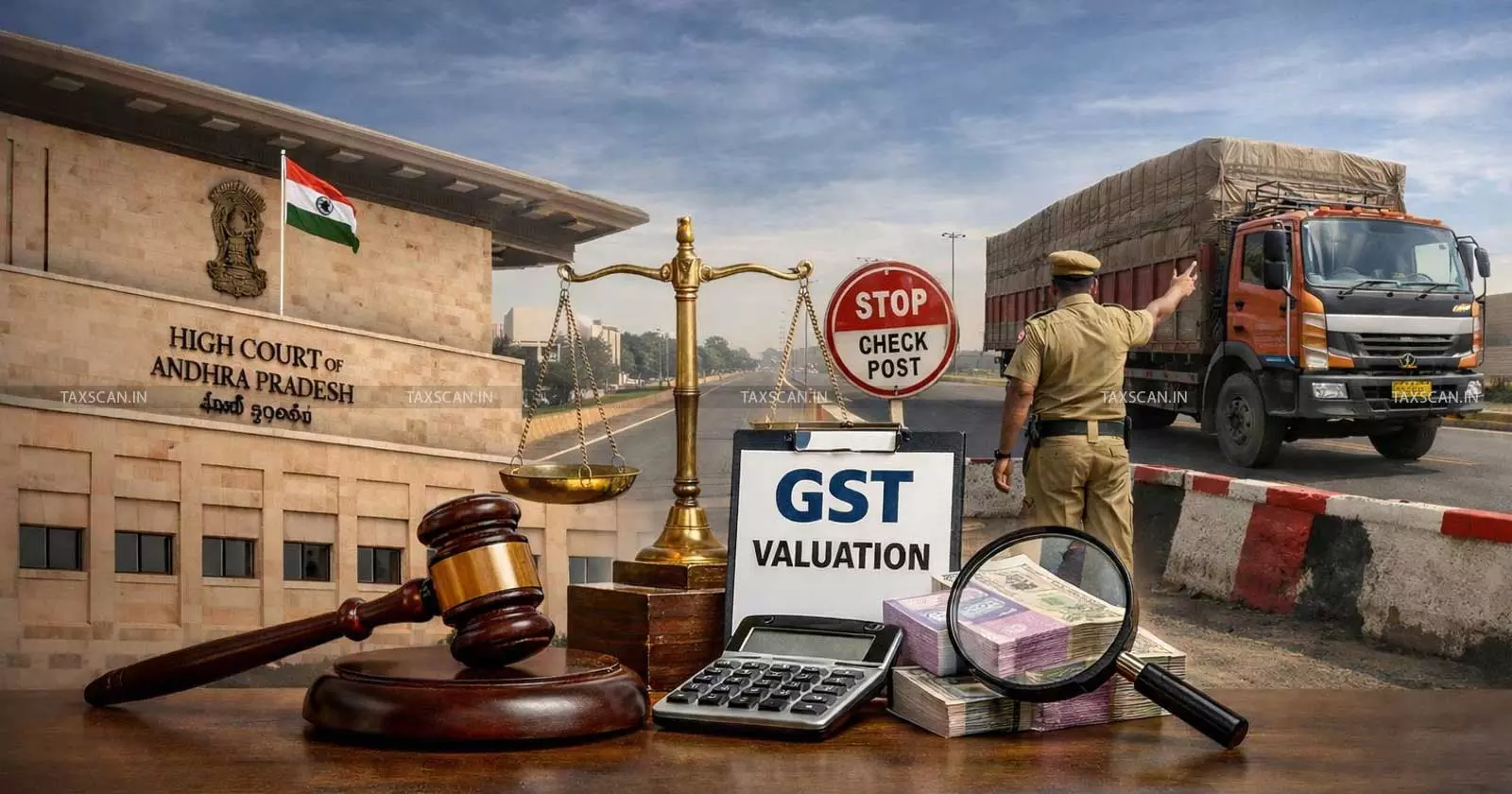 Check-Post Officers Examine Valuation Goods During Transit GST Andhra Pradesh HC