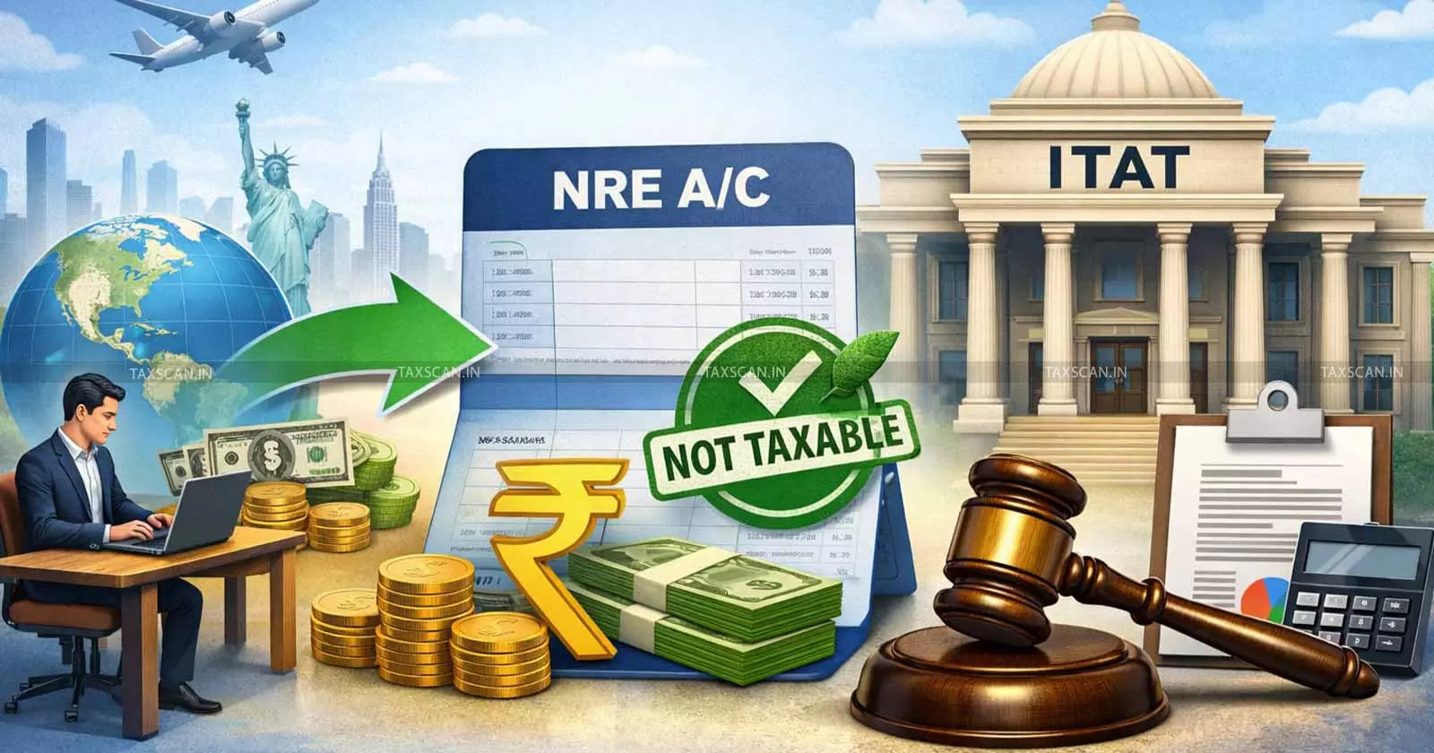 Salary Earned Outside India Taxable Deposit NRE Account Does Not Amount Receipt Salary India ITAT