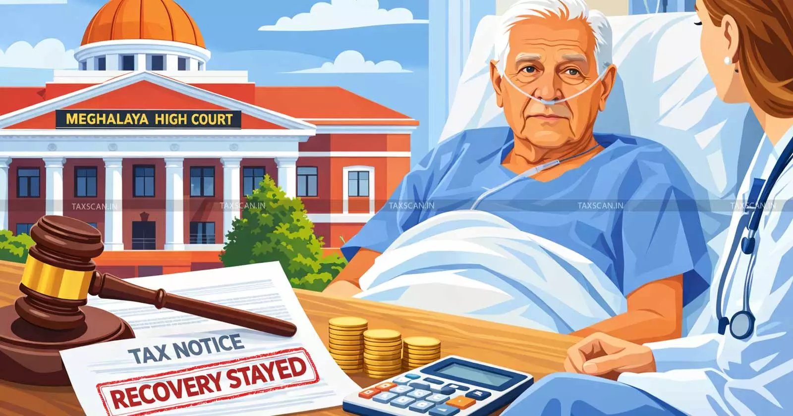 Service Tax Hearing Missed Health Issues Meghalaya HC Grants Relief old Taxpayer Stays Recovery - taxscan