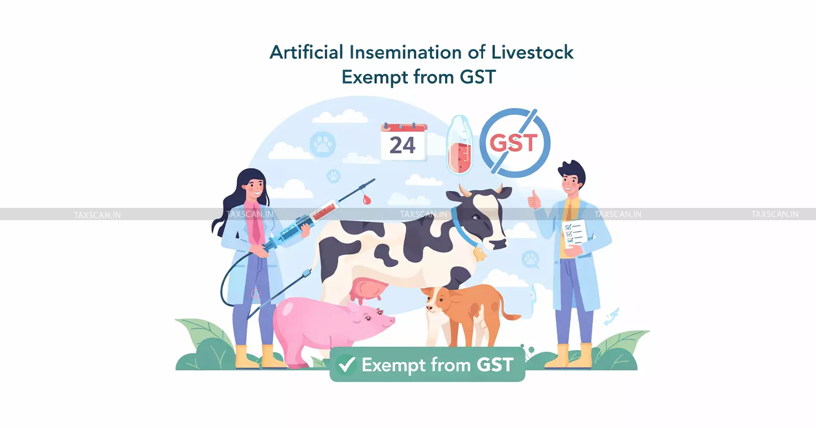 Artificial Insemination of Livestock Exempt from GST: Gujarat AAR Defines Job Work [Read Order]