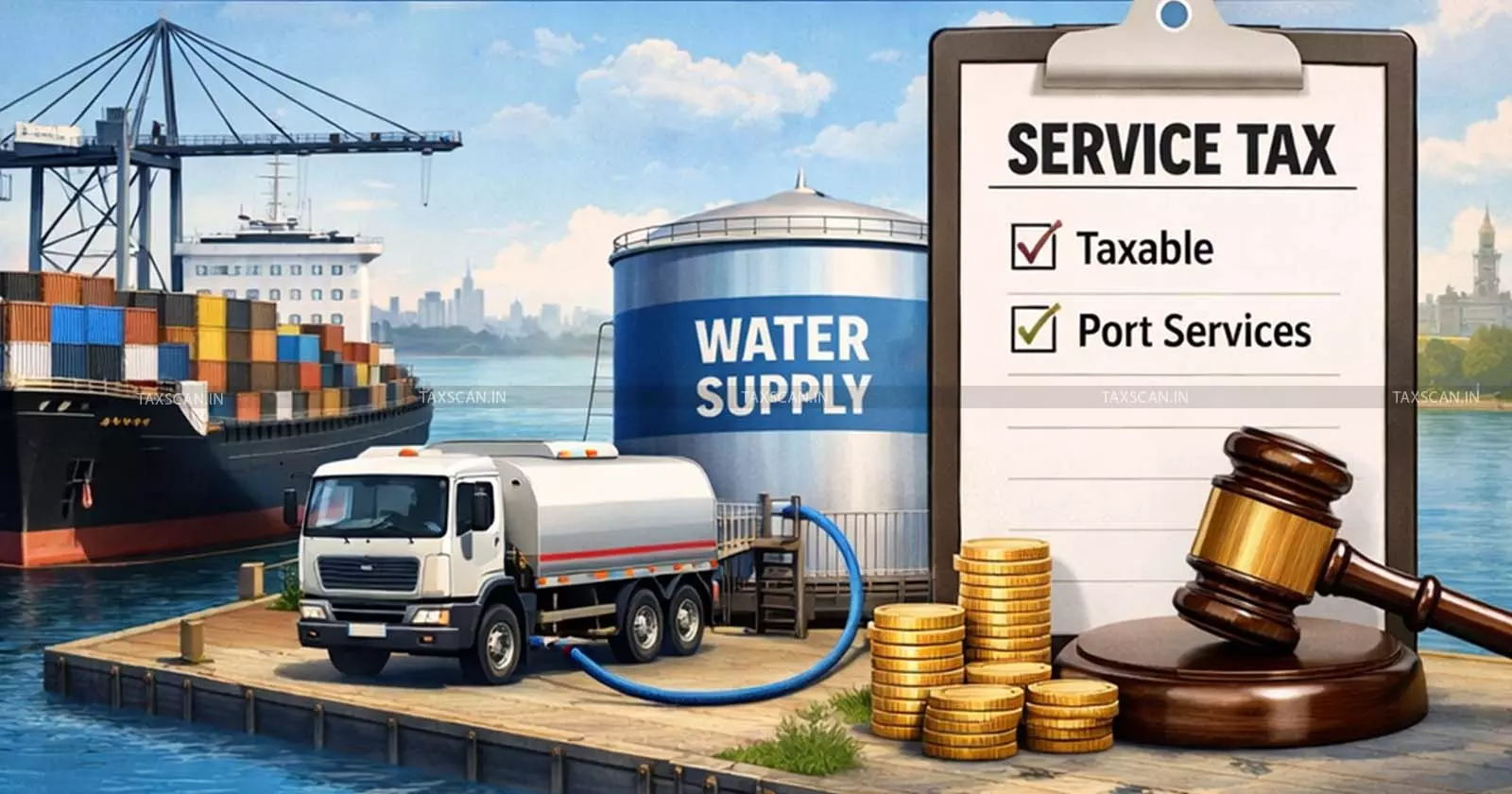 Service Tax Payable on Supply of Water which is part of Port Service: CESTAT Decides on Pure Agent Service [Read Order]