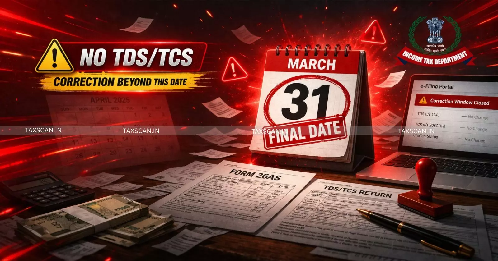 TDS - TCS Correction - Income Tax Dept - taxscan TDS - TCS Correction - Income Tax Dept - taxscan