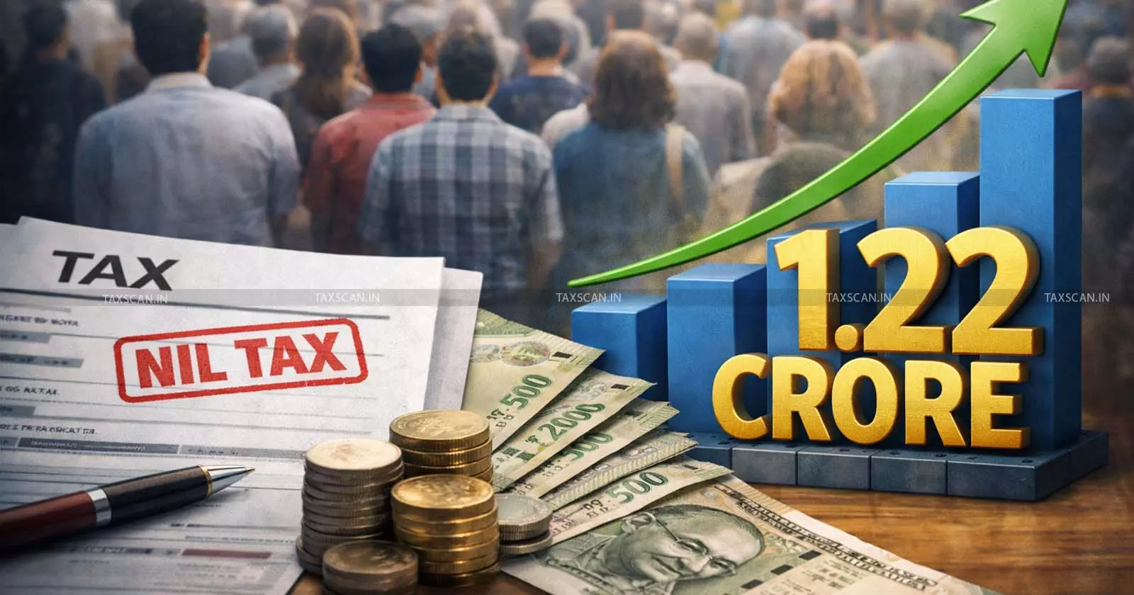 Over 1.22 Crore Taxpayers in NIL Tax Bracket in FY 2025-26: Govt Data Reveals Trends - Taxscan