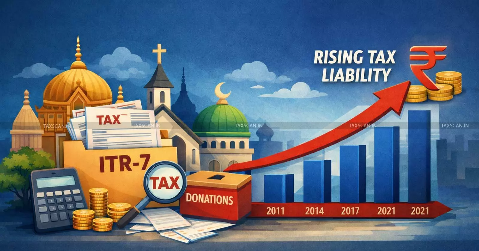 Income Tax Religious and Charitable Entities  FM’s ITR-7 Data Shows Rising Tax Liability Over Last Decade - Taxscan