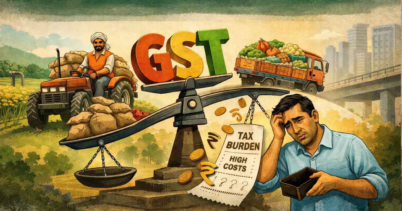 GST liability on buyer for farm goods transport services - Taxscan