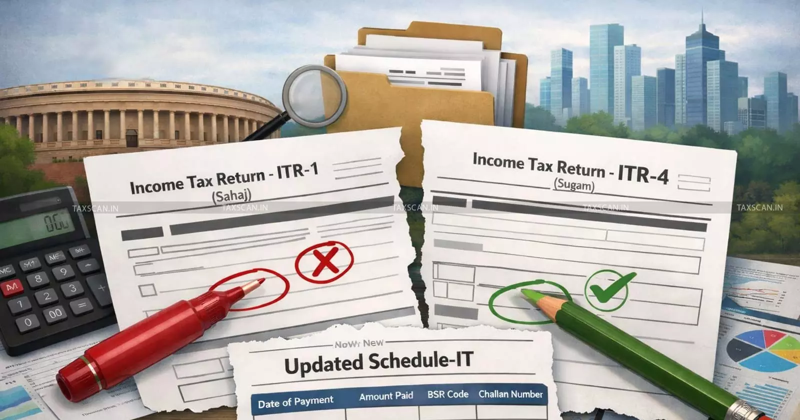 CBDT Issues Corrigendum to ITR-1 and ITR-4, Revises Schedule-IT and Corrects Form Errors [Read Order]
