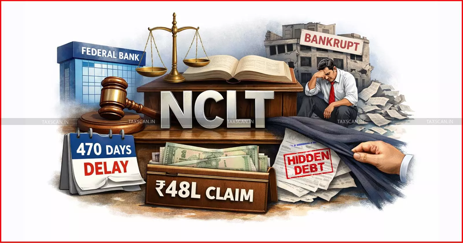 NCLT Condones Federal Bank’s 470‑Day Delay in filing ₹48L Claim against Bankrupt Debtor, noting Concealment by Debtor [Read Order]