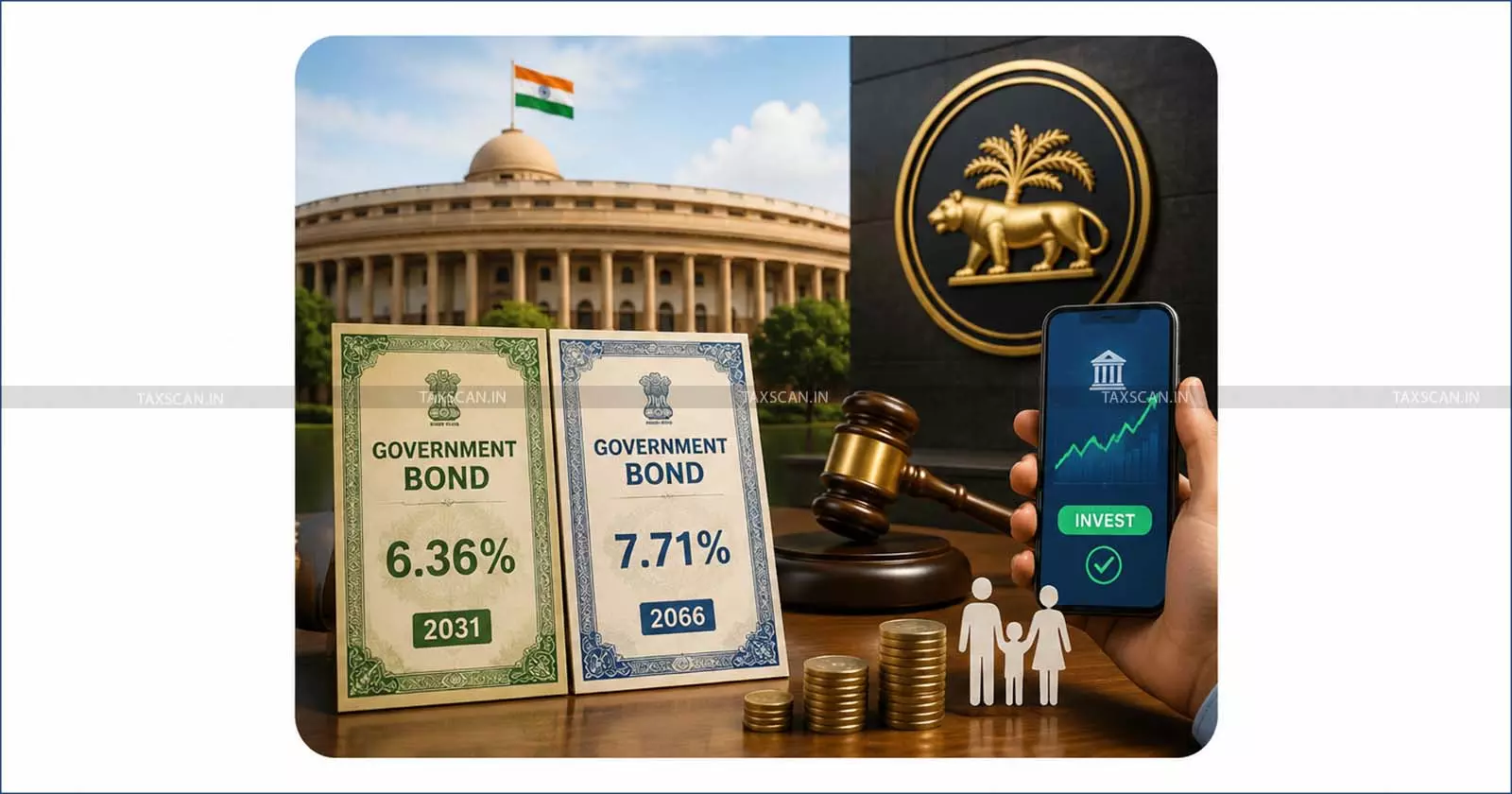 Govt to Re‑Issue ₹32,000 Cr Bonds on June 12 via RBI Auction: Offering 6.36% (2031) & 7.71% (2066) Securities, with Retail Investor Access Govt to Re‑Issue ₹32,000 Cr Bonds on June 12 via RBI Auction: Offering 6.36% (2031) & 7.71% (2066) Securities, with Retail Investor Access